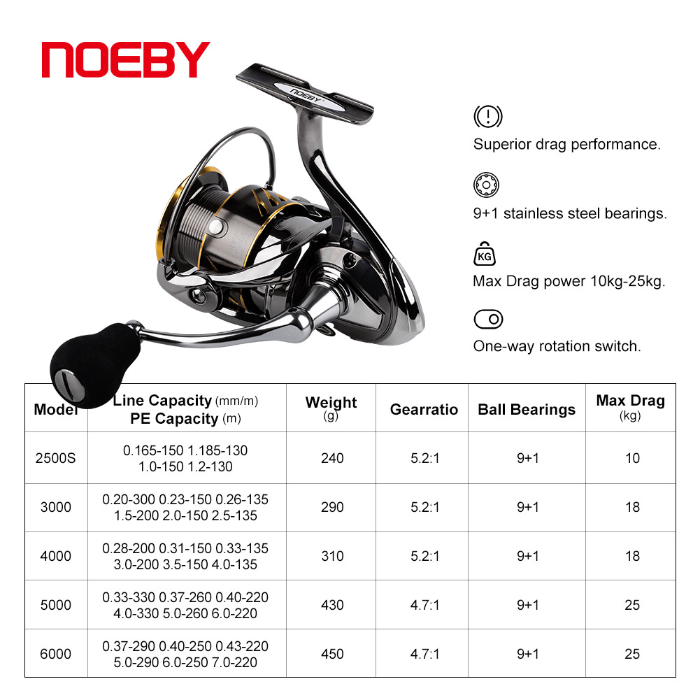 Noeby Vissen Reel Spinning 250 - Daiwa Reel Bg recensie en prijs